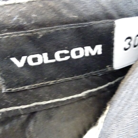 VOLCOM VMONTY SHORTS Size 30 Gray Chino Modern Stretch Fit NEW Flat Front - Picture 9 of 9